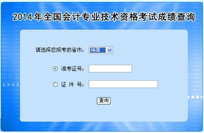 福建中級會計職稱考試成績查詢?nèi)肟? width=