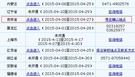 吉林2015年中級會計職稱報名入口已開通