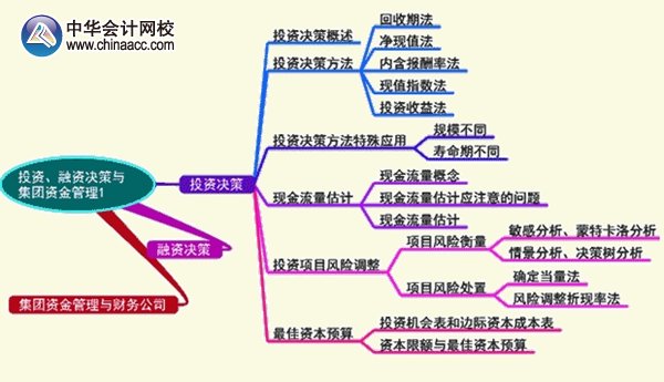 2015年高級會計師《高級會計實務(wù)》第二章考試要點(diǎn)知識樹之投資決策