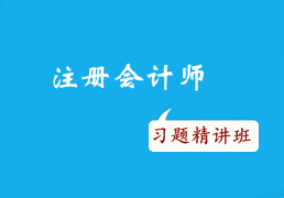 2015年注冊會計師考試沖刺階段如何有效利用習題精講班