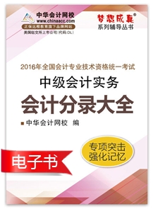 會計(jì)分錄大全電子書——中級會計(jì)實(shí)務(wù)