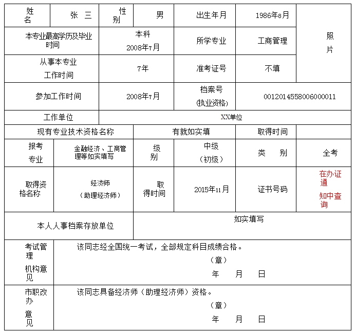 2015年重慶市經(jīng)濟(jì)師合格證書(shū)辦理