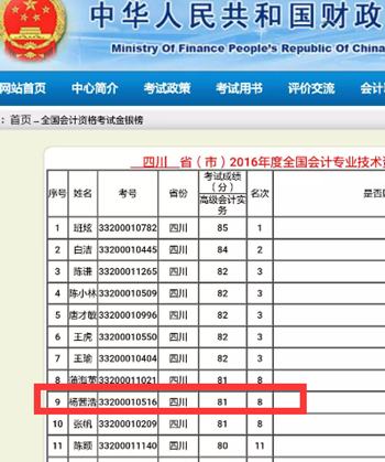 高級會計師“銀榜”獲得者備考心得：跟著網(wǎng)校腳步驚喜過高會