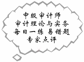 中級審計師《審計理論與實務》易錯題解析