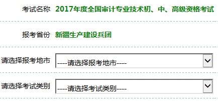 2017年審計師考試報名入口開通