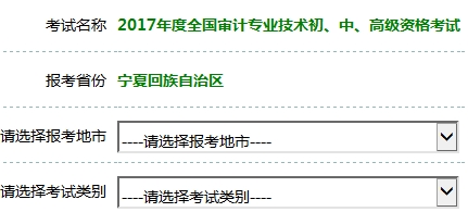 2017年審計師考試報名入口開通