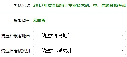 2017年審計師考試報名入口開通