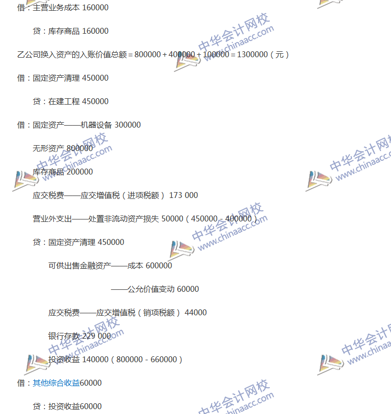 2017年中級會計職稱《中級會計實務》全真模擬試題第四套（4）