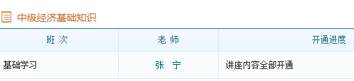 中級(jí)經(jīng)濟(jì)師經(jīng)濟(jì)基礎(chǔ)基礎(chǔ)班課程已全部開通