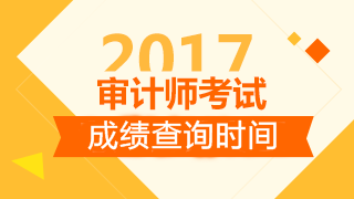 2017審計(jì)師考試成績(jī)查詢時(shí)間