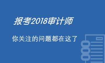 報(bào)考2018年審計(jì)師考試 你關(guān)注的問題都在這里了