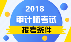 2018年審計(jì)師考試報名條件相關(guān)政策