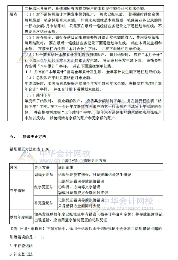 2018年初級(jí)會(huì)計(jì)實(shí)務(wù)改革第一章內(nèi)容 會(huì)計(jì)賬簿