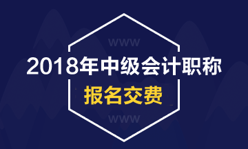 2018年中級會計職稱考試報名如何交費