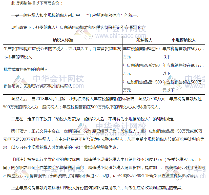 增值稅稅率調(diào)整對(duì)2018年初級(jí)會(huì)計(jì)考試有何影響？