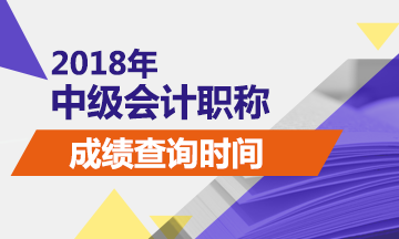 上海2018中級(jí)會(huì)計(jì)師成績(jī)查詢時(shí)間