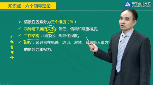 中級經(jīng)濟(jì)師人力-費(fèi)德勒權(quán)變理論觀點(diǎn)及試題