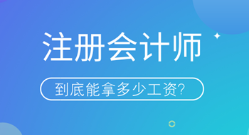 注冊(cè)會(huì)計(jì)師持證人到底能拿多少工資？