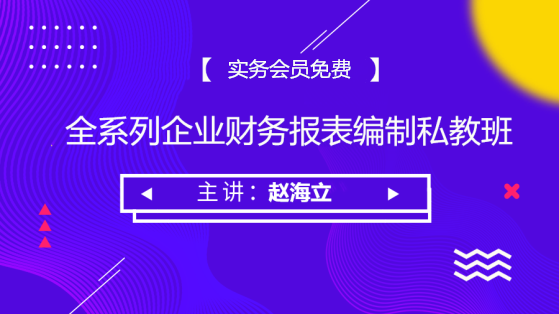 企業(yè)財務(wù)報表編制私教班