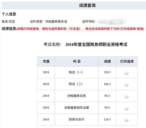 劉潔成績(jī)單