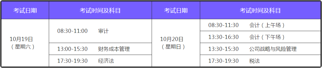 注冊(cè)會(huì)計(jì)師專業(yè)階段考試時(shí)間