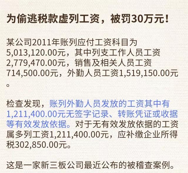 2019年工資和社保的這4個(gè)方面存在漏稅風(fēng)險(xiǎn)，會計(jì)趕緊自查！