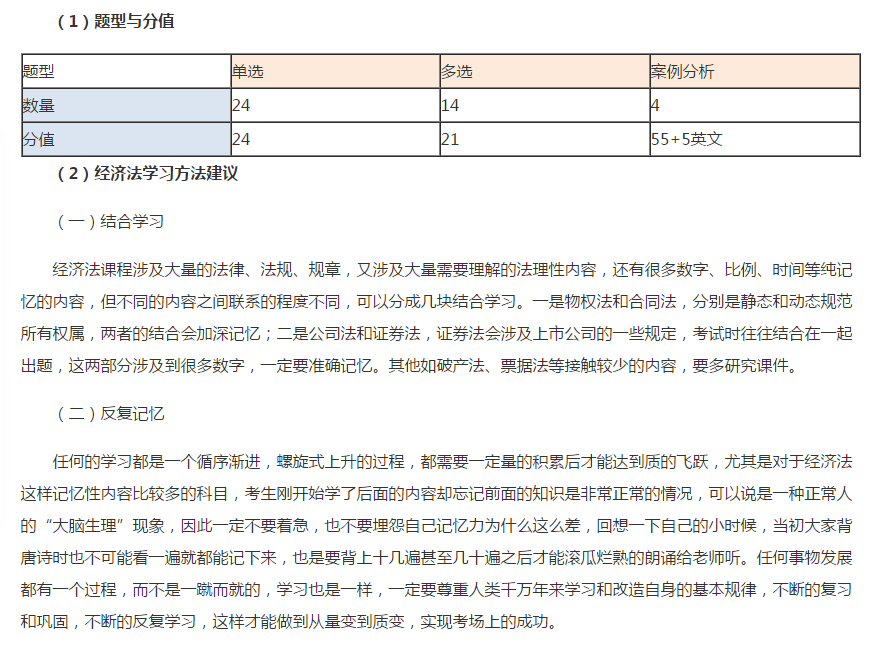 注會(huì)經(jīng)濟(jì)法備考