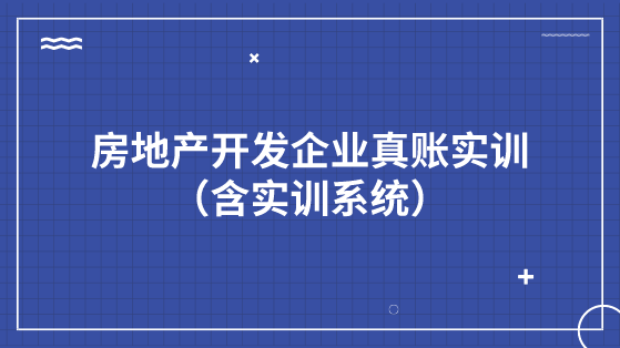 房地產(chǎn)開發(fā)企業(yè)真賬實訓