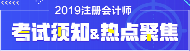 2019注冊會(huì)計(jì)師考試專題