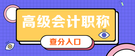 四川2019年高級會計師查分入口已開通