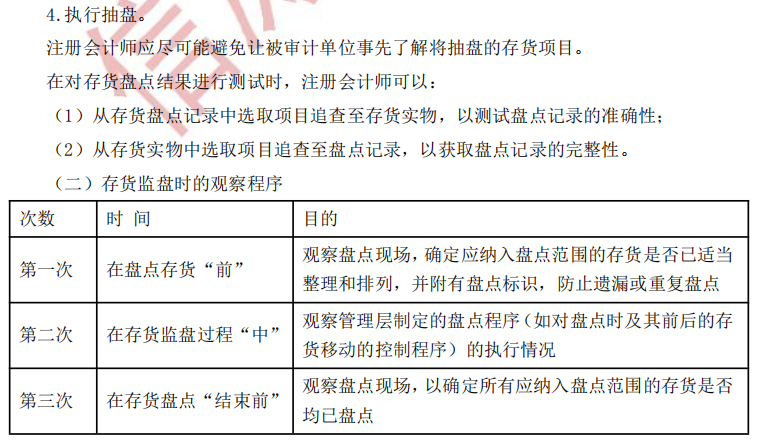 注冊會計師審計第十一章干貨內容考點2