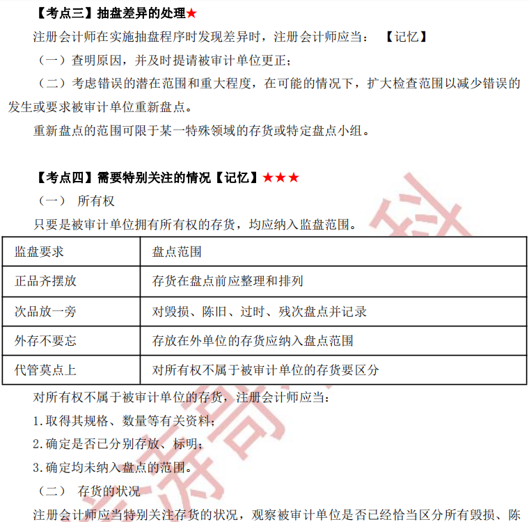 注冊會計師審計第十一章干貨內容考點3