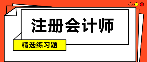 注冊會(huì)計(jì)師精選習(xí)題