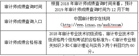 審計師成績查詢