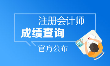 2019年注冊會計師綜合階段考試成績查詢時間