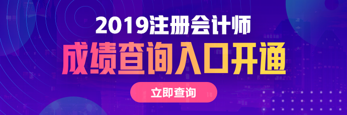 四川2019年注冊(cè)會(huì)計(jì)師成績查詢