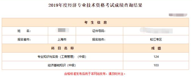 經(jīng)濟(jì)師考生成績(jī)2