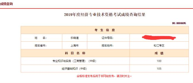 經(jīng)濟(jì)師考生成績(jī)10