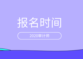 2020審計(jì)師報名時間