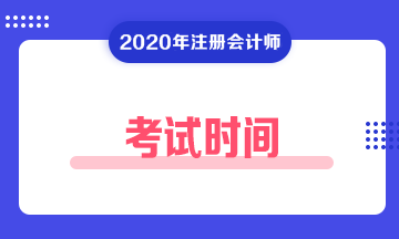 廣西2020年注冊會計師考試時間