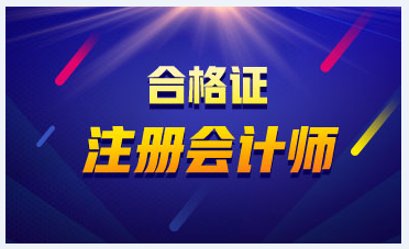 2019年CPA合格證書(shū)領(lǐng)取