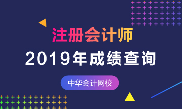 2019年甘肅注冊會計師什么時候能查成績？