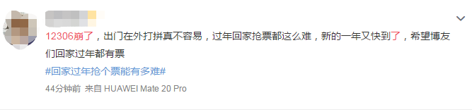 致中級會計職稱考生：12306崩了 過年回家的票搶著了嗎？