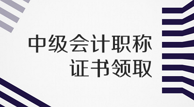 山東棗莊2019年會計中級證書領(lǐng)取方式