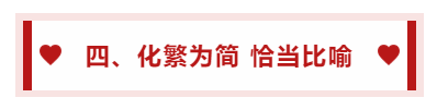 四、化繁為簡 恰當比喻