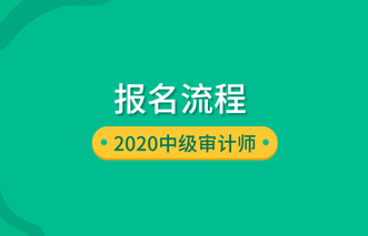 2020中級審計師報名流程