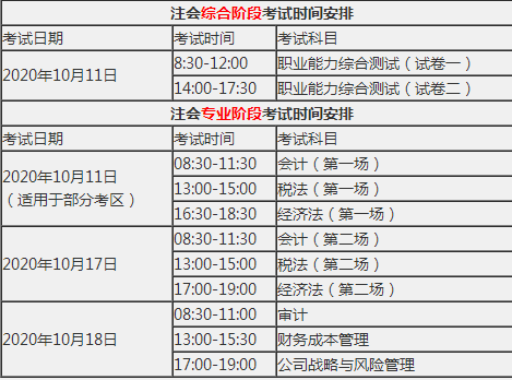 吉林省2020注冊會計師報名考試時間你了解了嗎？