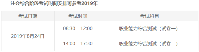 北京注冊會(huì)計(jì)師考試時(shí)間安排已公布啦？