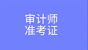 審計(jì)師準(zhǔn)考證