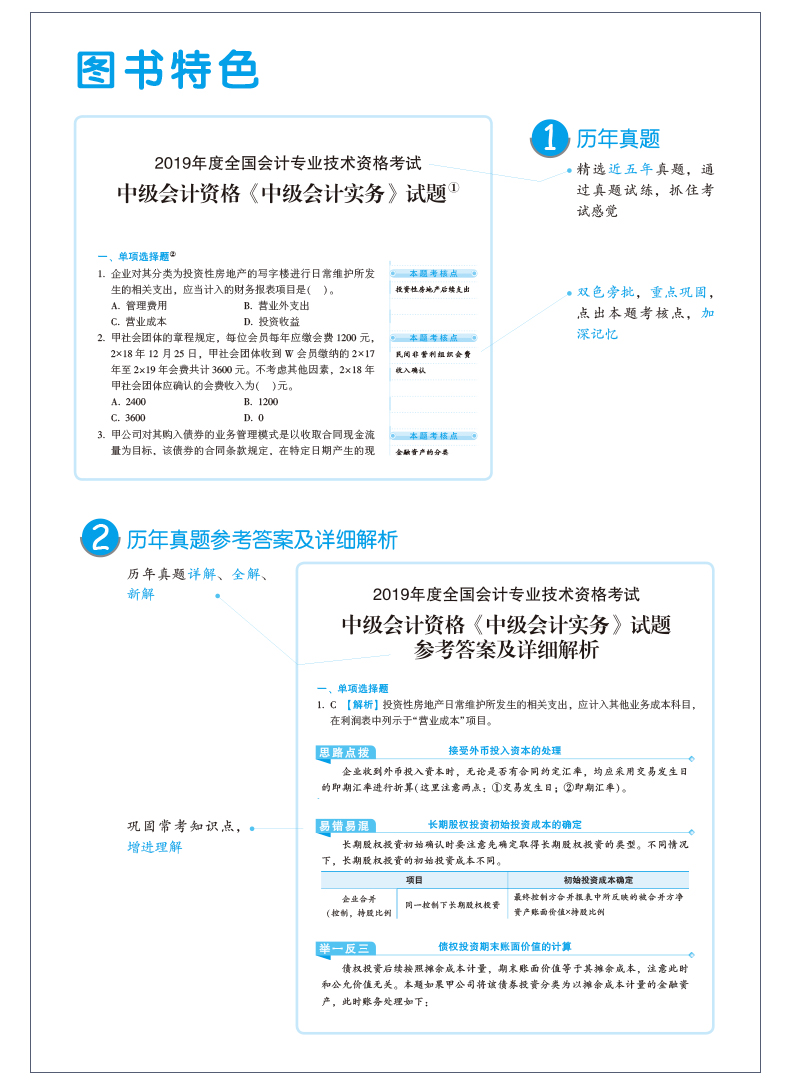 【PDF版】2020中級會計職稱《歷年試題全解》搶鮮試讀！